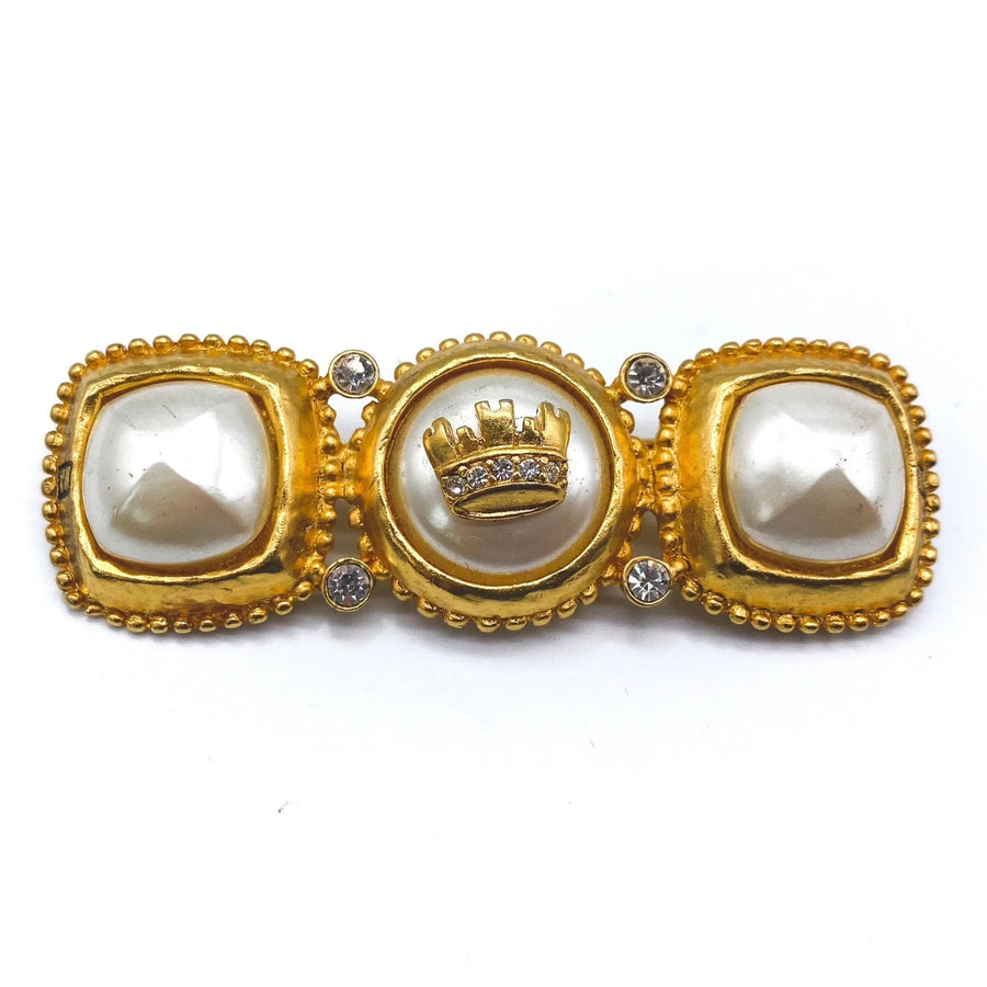 Vintage Fendi Brooch 1990s Brooches & Lapel Pins Jagged Metal 