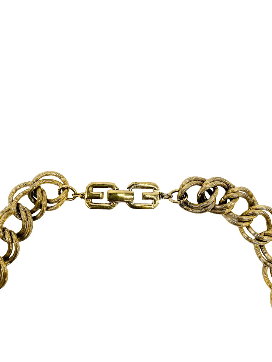 Vintage Givenchy 1980s Necklace Necklaces Jagged Metal 