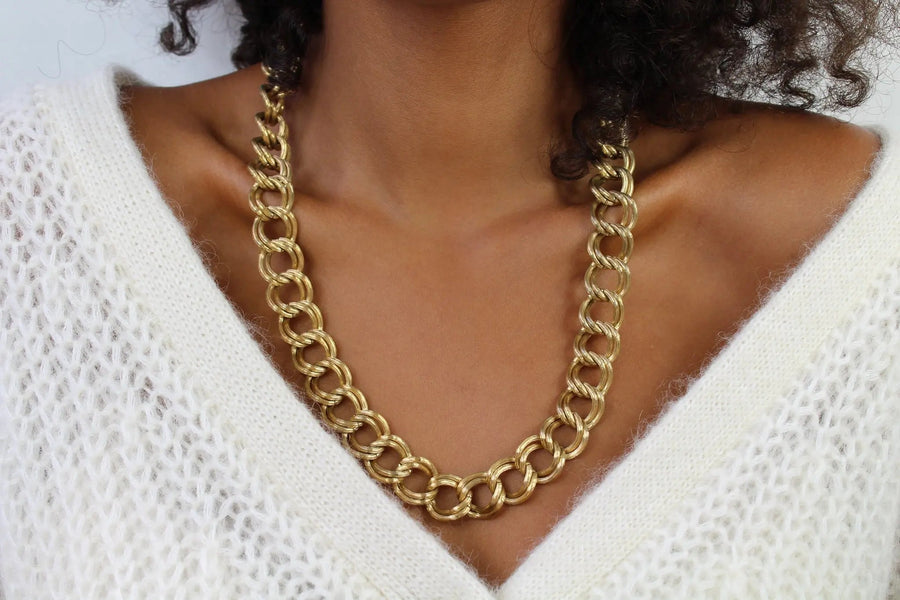 Vintage Givenchy 1980s Necklace Necklaces Jagged Metal 