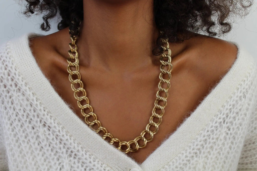 Vintage Givenchy 1980s Necklace Necklaces Jagged Metal 