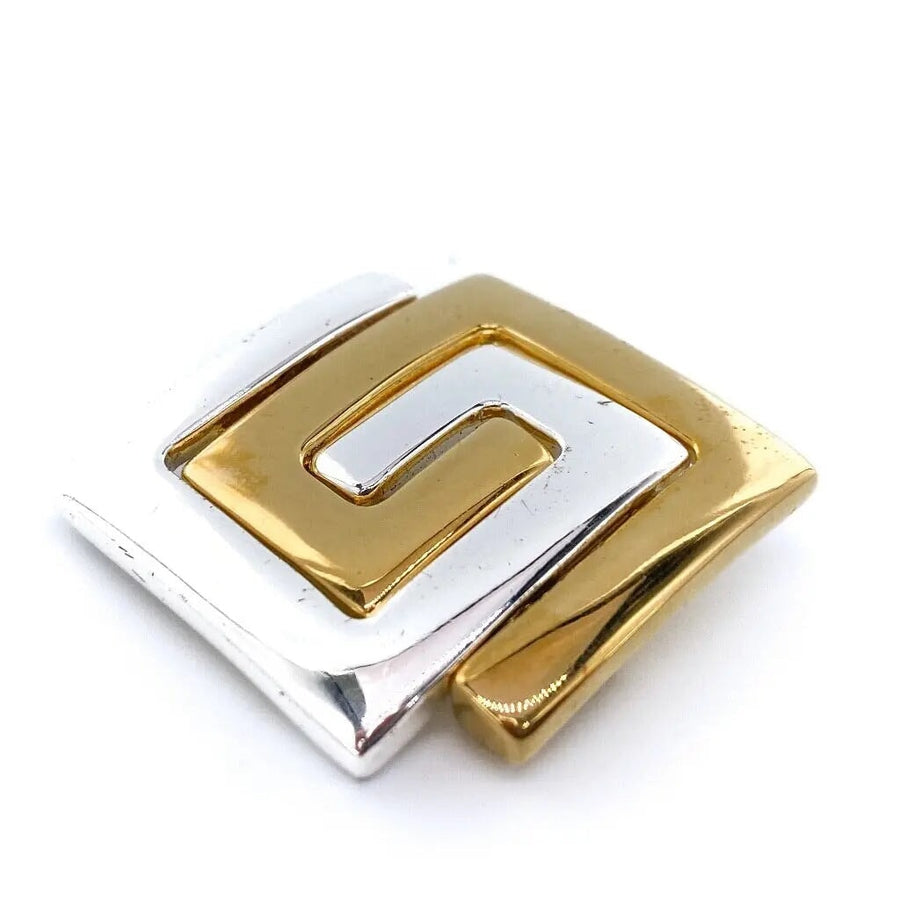 Vintage Givenchy Brooch 1980s Brooch Jagged Metal 
