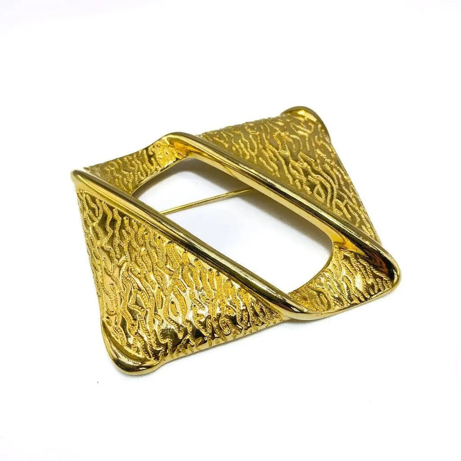 Vintage Givenchy Brooch 1980s Brooch Jagged Metal 