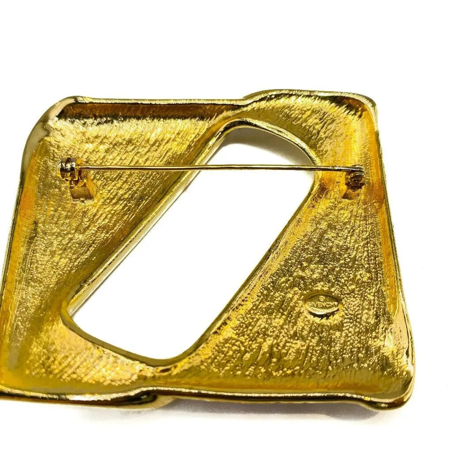 Vintage Givenchy Brooch 1980s Brooch Jagged Metal 