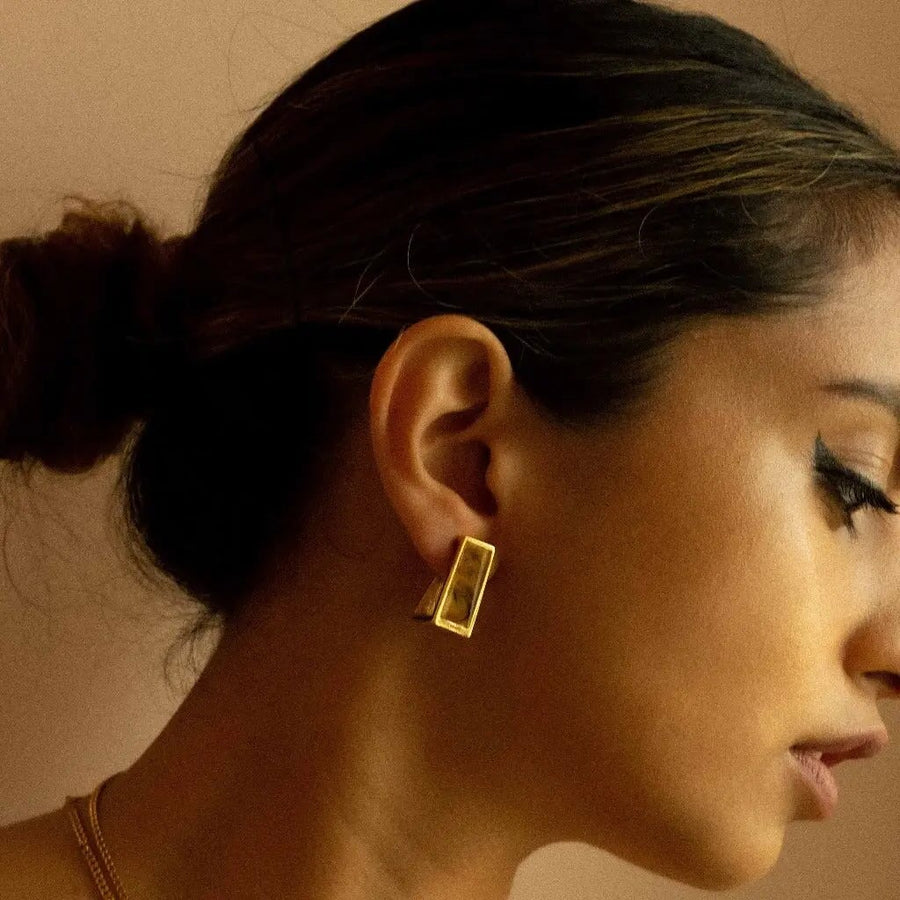 Vintage Givenchy Earrings 1970s Earrings Jagged Metal 