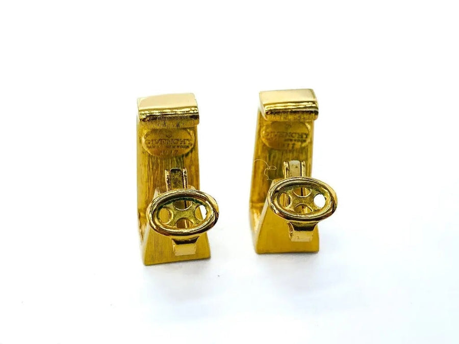 Vintage Givenchy Earrings 1970s Earrings Jagged Metal 