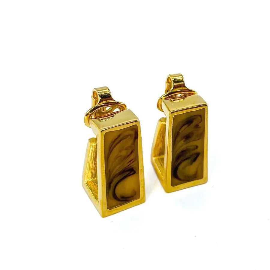 Vintage Givenchy Earrings 1970s Earrings Jagged Metal 