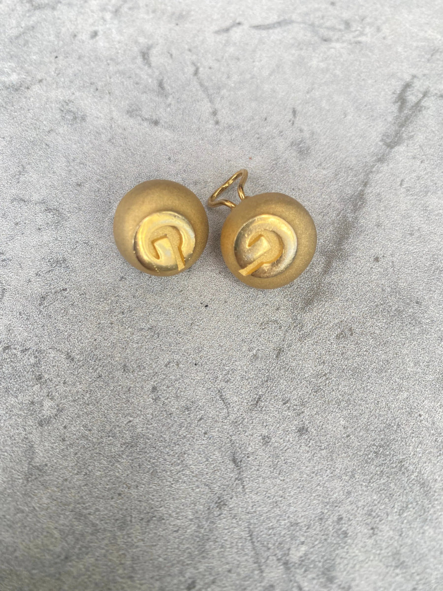 Vintage Givenchy Earrings 1980s - 1980 Collection Earrings Jagged Metal 