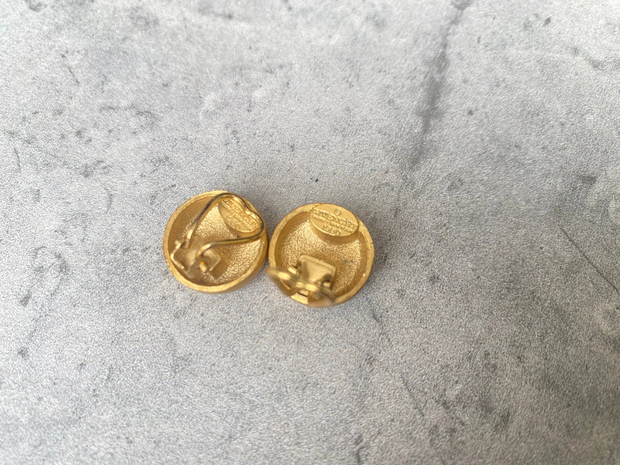 Vintage Givenchy Earrings 1980s - 1980 Collection Earrings Jagged Metal 