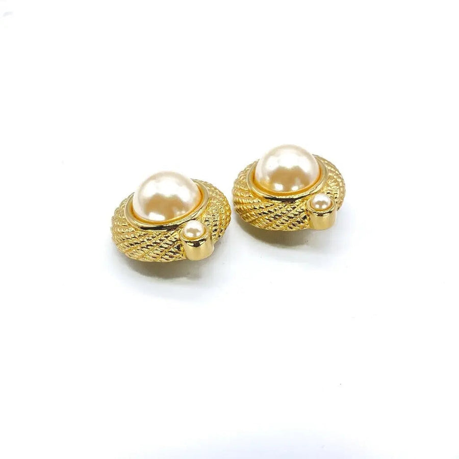 Vintage Givenchy Earrings 1980s Earrings Jagged Metal 