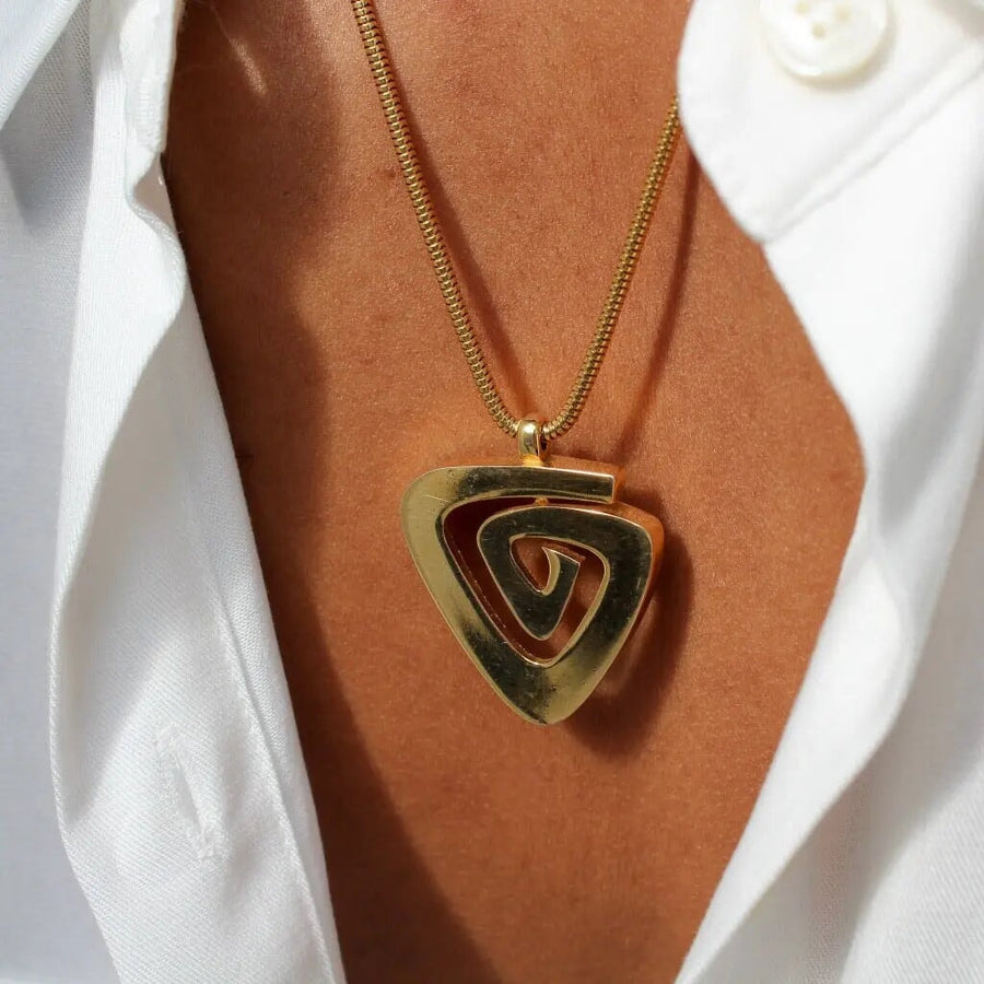 Vintage Givenchy Necklace 1970s - 1976 Collection Necklaces Jagged Metal 
