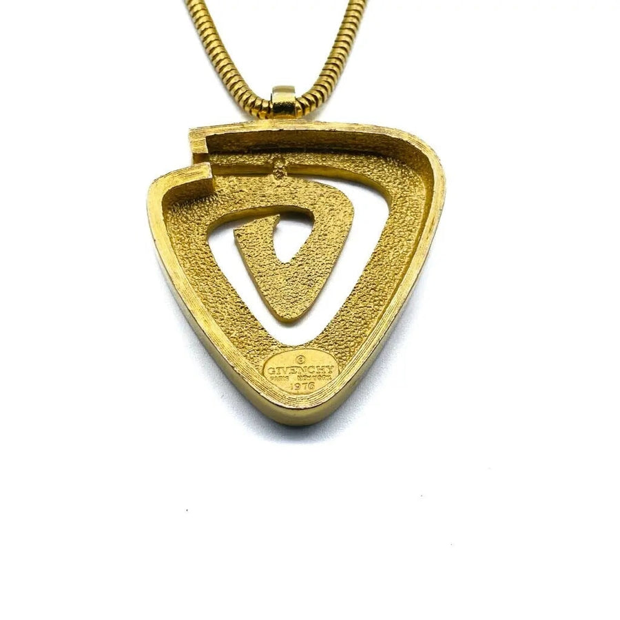 Vintage Givenchy Necklace 1970s - 1976 Collection Necklaces Jagged Metal 