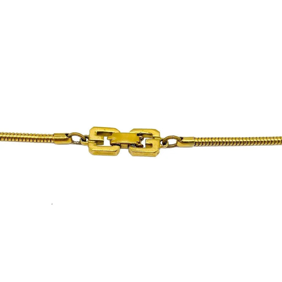 Vintage Givenchy Necklace 1970s - 1976 Collection Necklaces Jagged Metal 