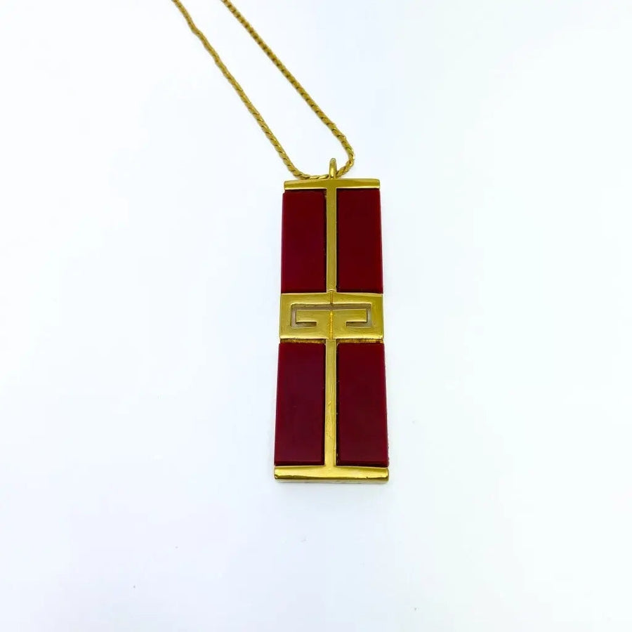 Vintage Givenchy Necklace 1970s - 1979 Collection Necklaces Jagged Metal 
