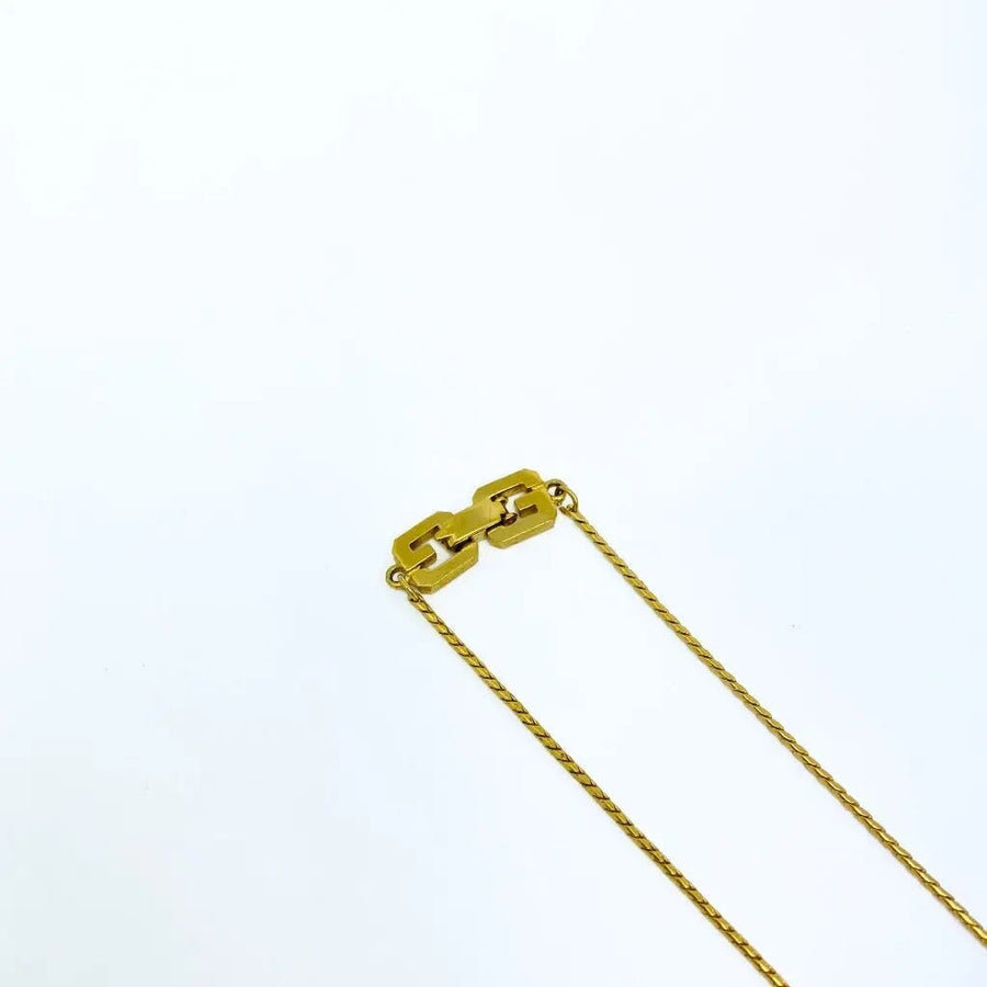 Vintage Givenchy Necklace 1970s - 1979 Collection Necklaces Jagged Metal 