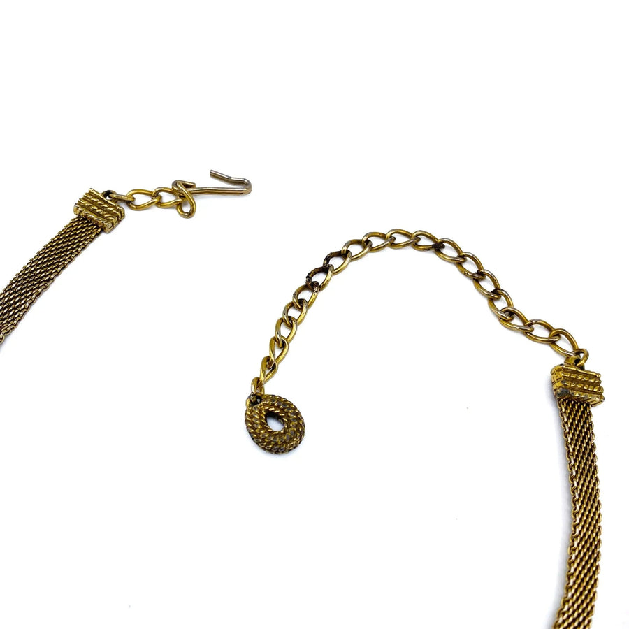 Vintage Goldette 1970s Choker Necklace Necklaces Jagged Metal 