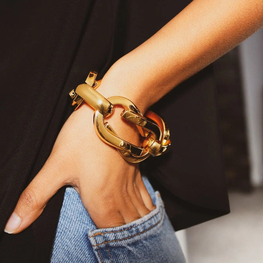 Vintage Gucci Bracelet 1990s - 1991 Collection Bracelet Jagged Metal 