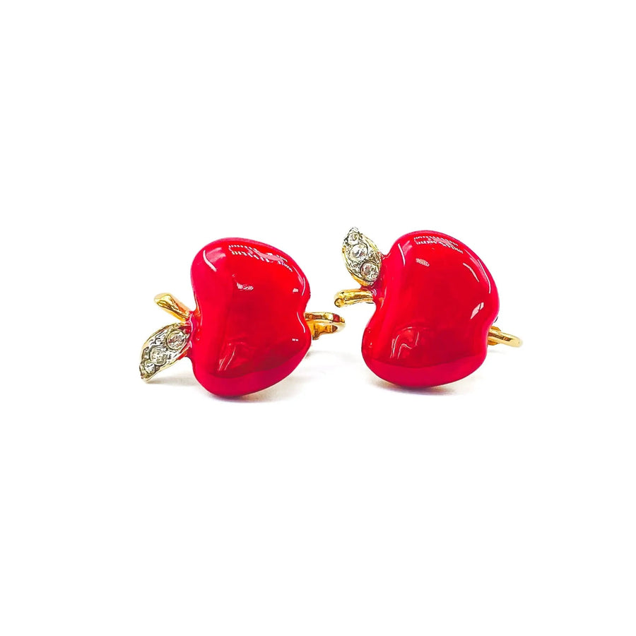 Vintage Kenneth Jay Lane Earrings 1980s Earrings Jagged Metal 