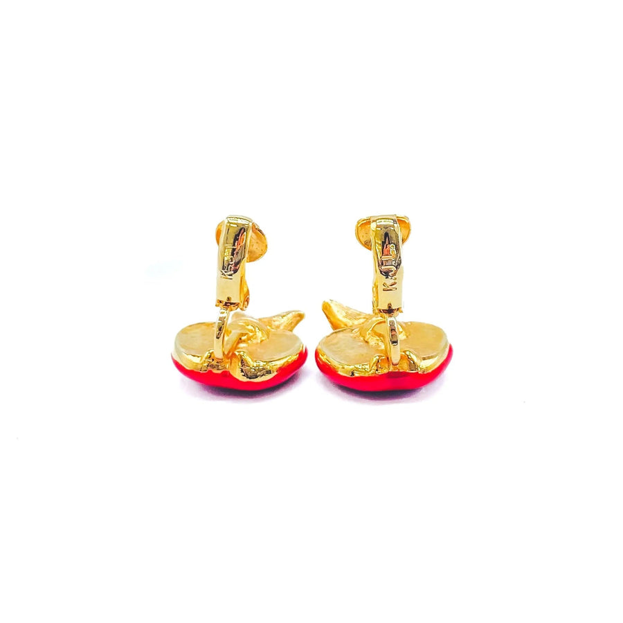 Vintage Kenneth Jay Lane Earrings 1980s Earrings Jagged Metal 