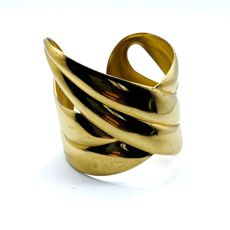 Vintage Monet 1980s Bracelet Bracelet Jagged Metal 