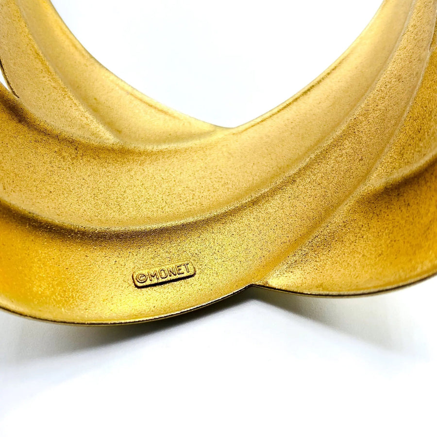 Vintage Monet 1980s Bracelet Bracelet Jagged Metal 