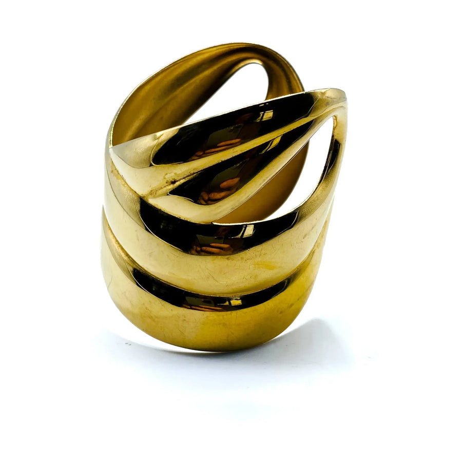Vintage Monet 1980s Bracelet Bracelet Jagged Metal 