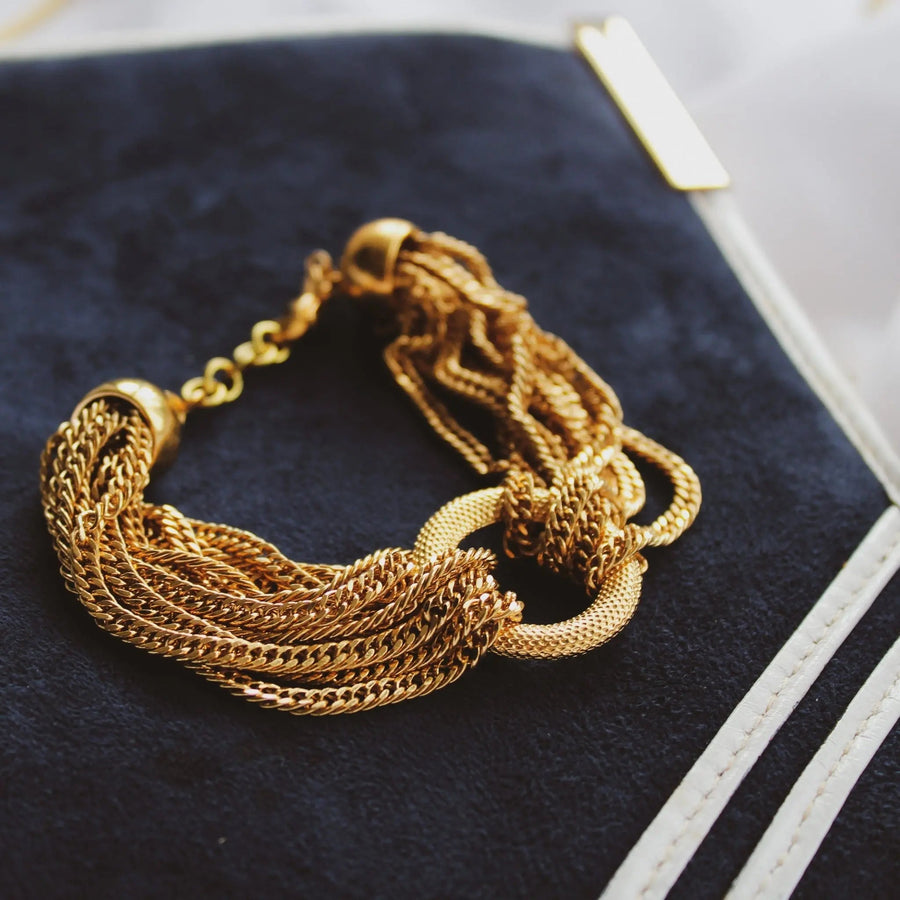 Vintage Monet 1980s Bracelet Bracelets Jagged Metal 