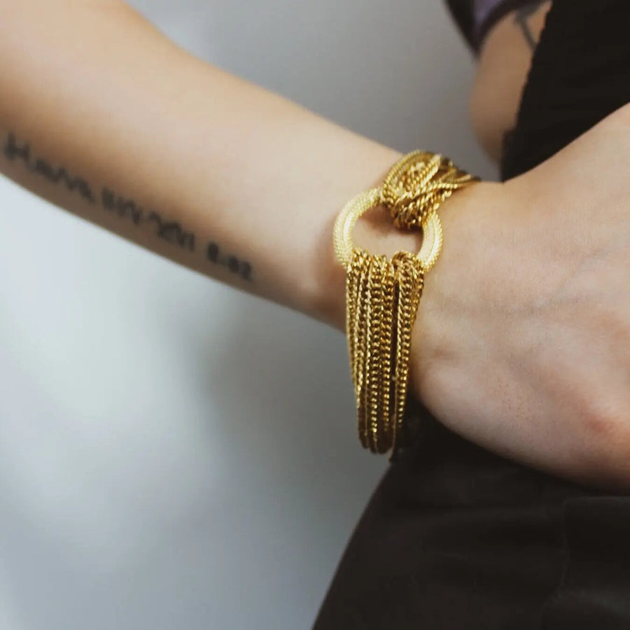 Vintage Monet 1980s Bracelet Bracelets Jagged Metal 