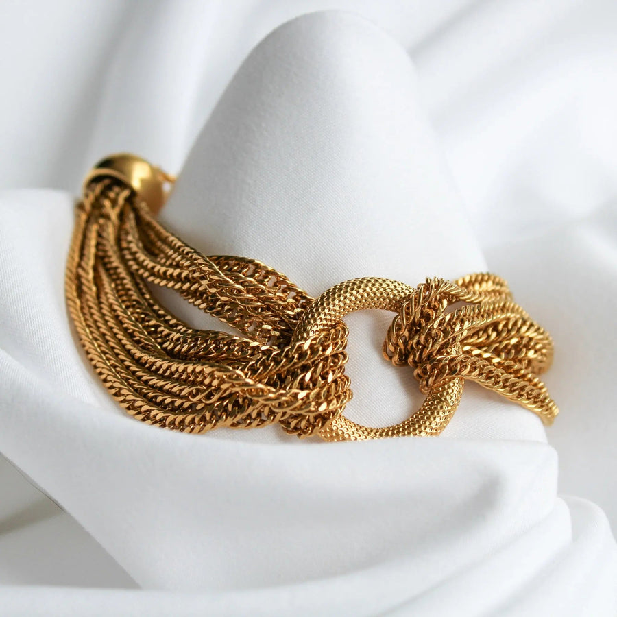 Vintage Monet 1980s Bracelet Bracelets Jagged Metal 
