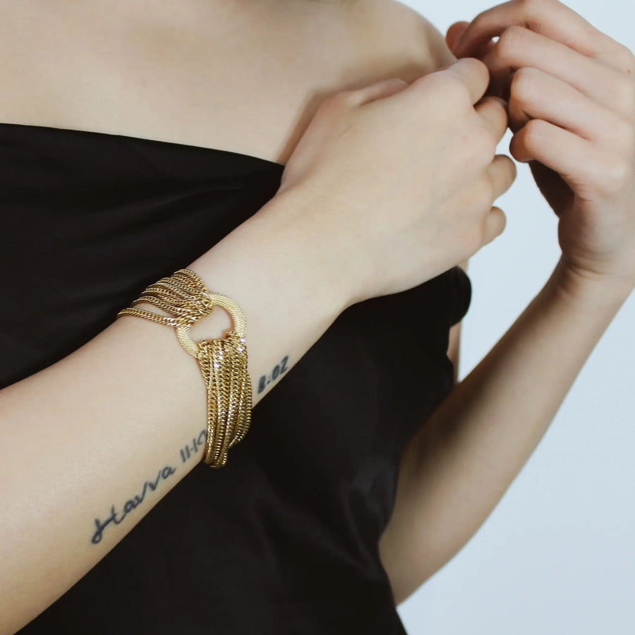 Vintage Monet 1980s Bracelet Bracelets Jagged Metal 