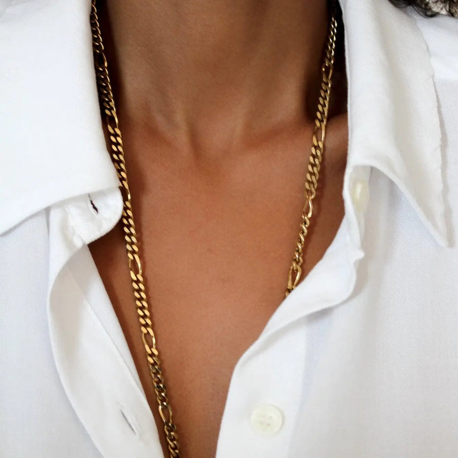 Vintage Monet Chain Necklace 1980s Necklace Jagged Metal 