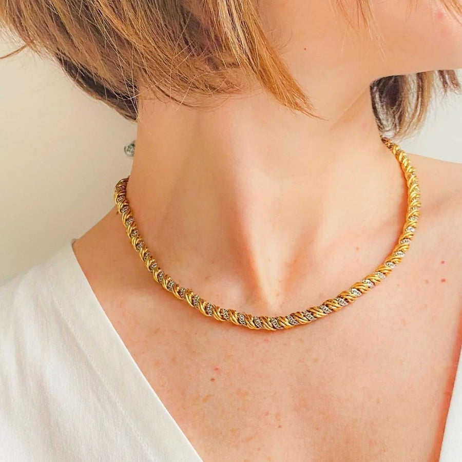 Vintage Monet Necklace 1980s Necklaces Jagged Metal 