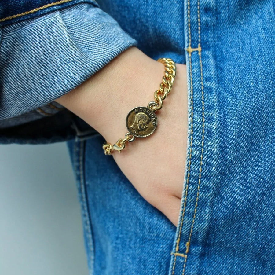 Vintage Moschino Bracelet - Re-engineered Bracelets Jagged Metal 