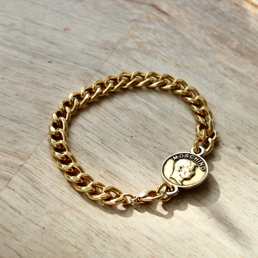 Vintage Moschino Bracelet - Re-engineered Bracelets Jagged Metal 