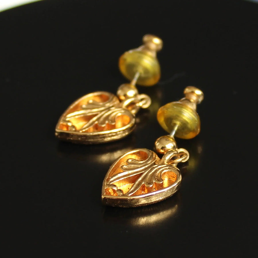 Vintage Napier Earrings 1990s Earrings Jagged Metal 
