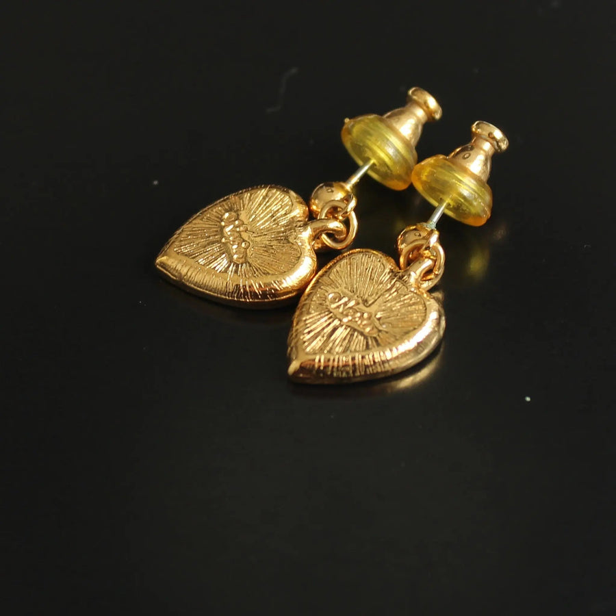 Vintage Napier Earrings 1990s Earrings Jagged Metal 