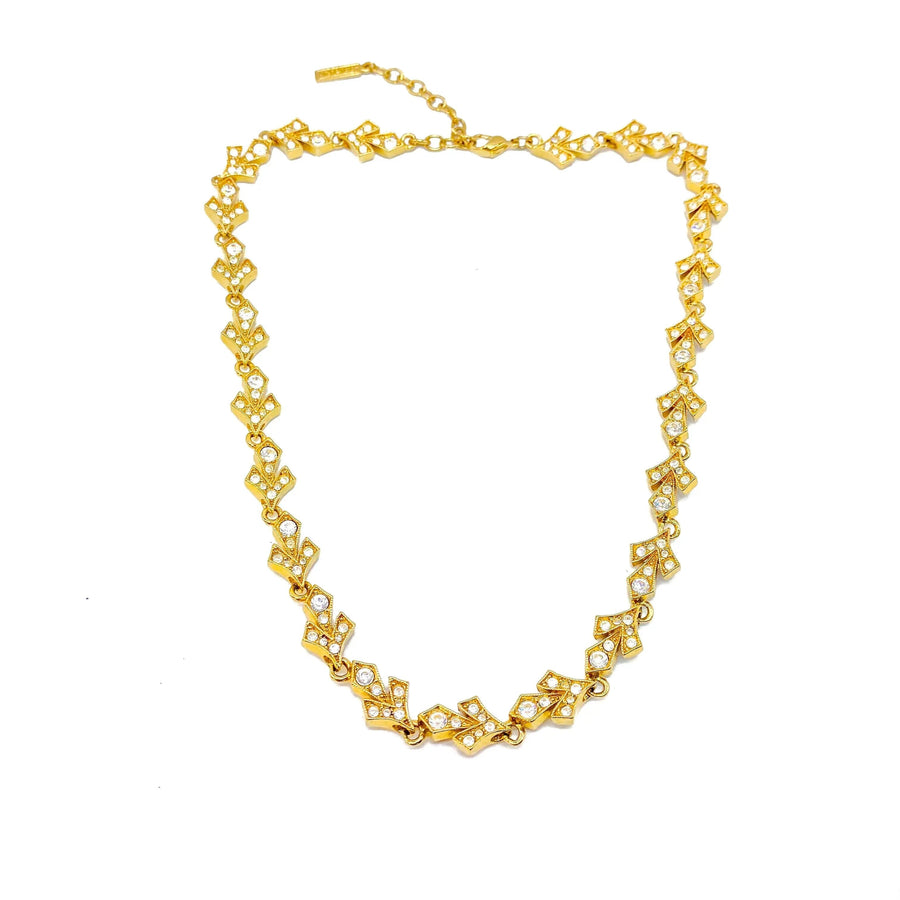 Vintage Napier Necklace 1980s Necklace Jagged Metal 