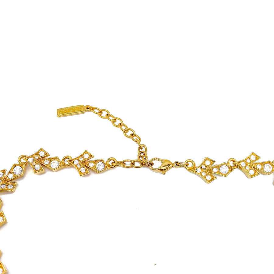 Vintage Napier Necklace 1980s Necklace Jagged Metal 