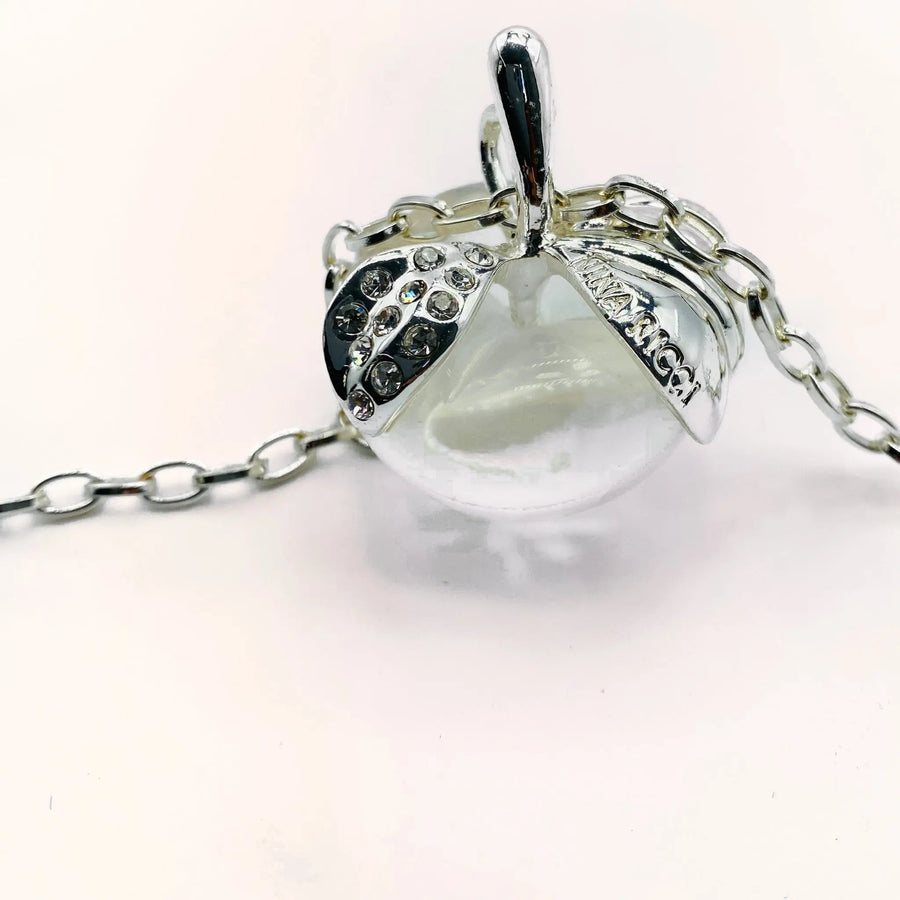 Vintage Nina Ricci Silver Plated Necklace 1990s Necklaces Jagged Metal 