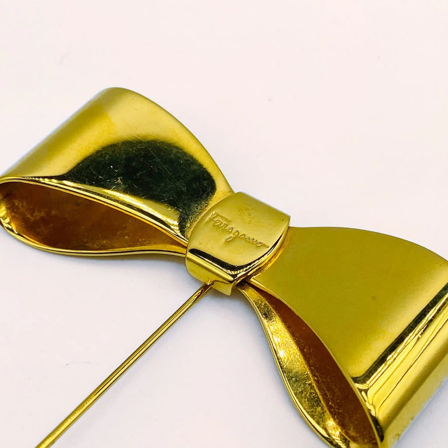 Vintage Salvatore Ferragamo Brooch 1990s Brooches & Lapel Pins Jagged Metal 