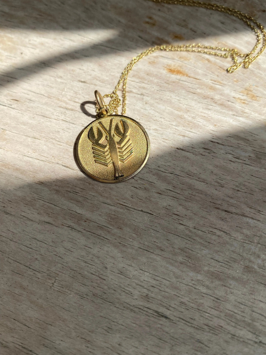 Vintage Scorpio Necklace 1970s Necklace Jagged Metal 