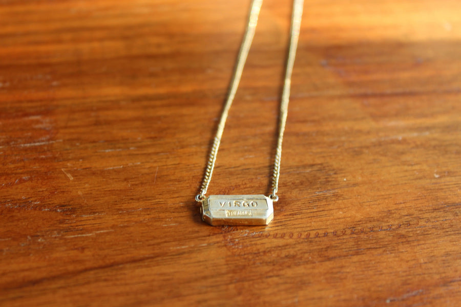Vintage Trifari Virgo Necklace, 1960s Jagged Metal 
