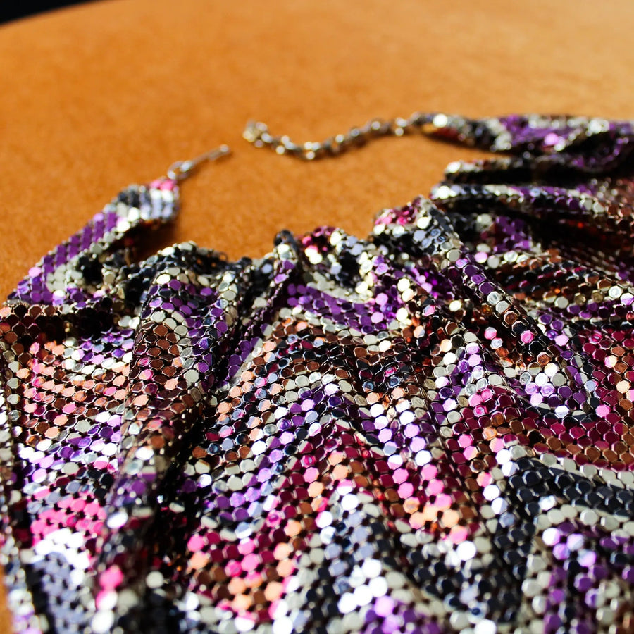 Vintage Whiting & Davis 1970s Necklace Necklaces Jagged Metal 