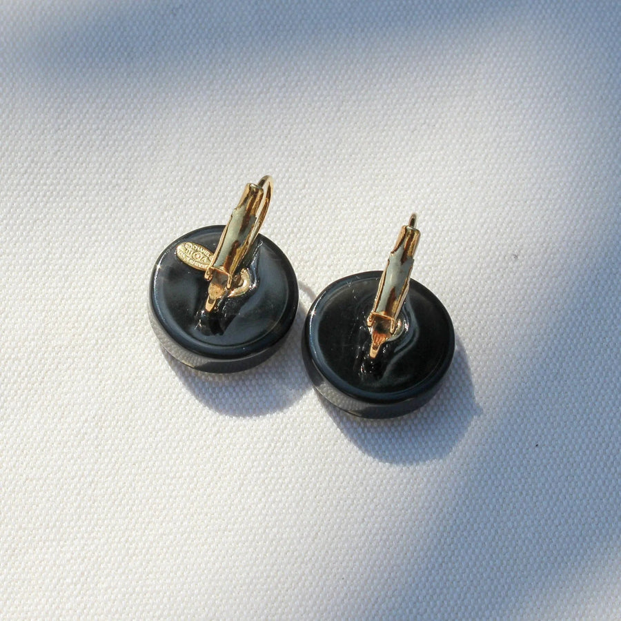 Vintage Y2K Chanel Earrings for Pierced Ears - 2001 Autumn Winter Collection Earrings Jagged Metal 