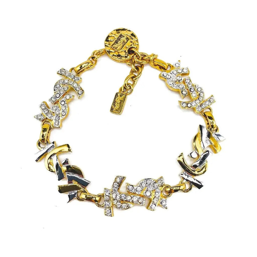 Vintage Yves Saint Laurent YSL Bracelet 1980s Bracelets Jagged Metal 