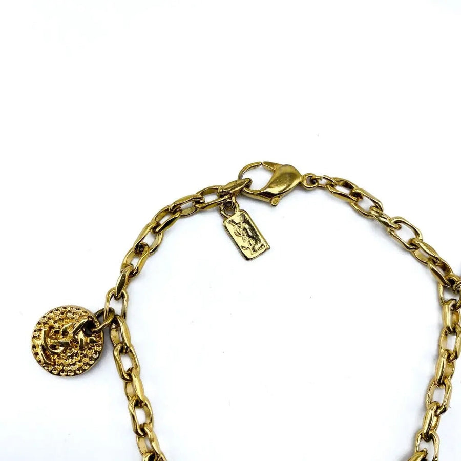 Vintage Yves Saint Laurent YSL Bracelet 1990s Bracelets Jagged Metal 
