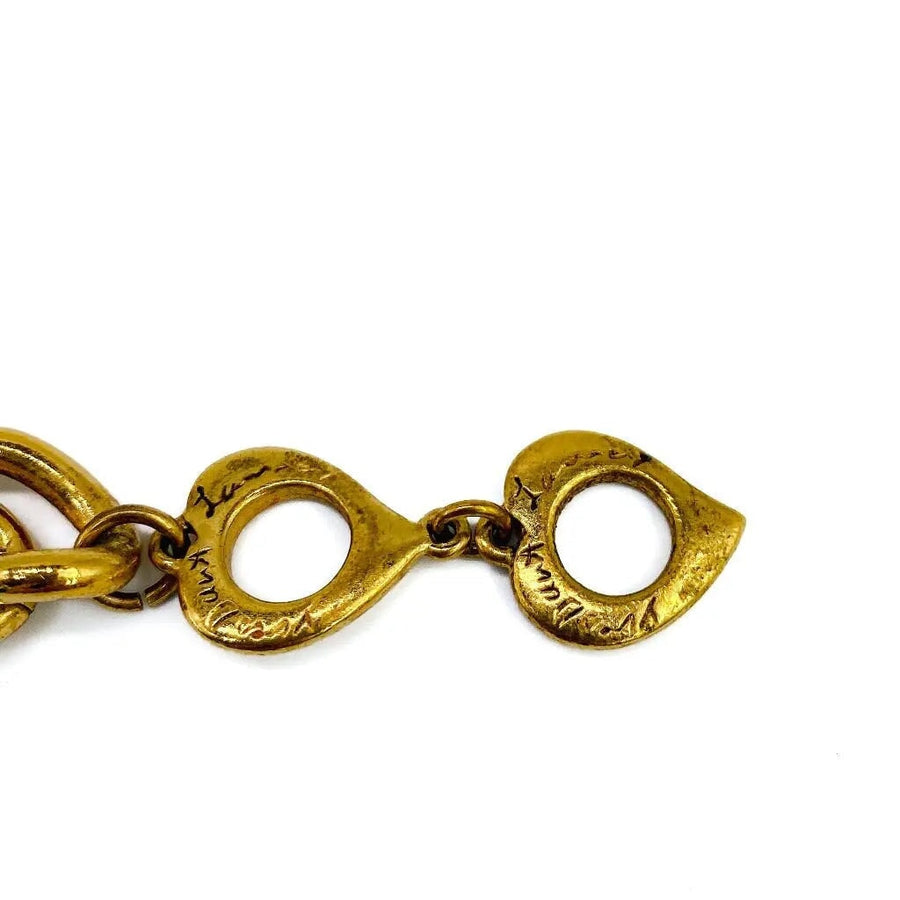 Vintage Yves Saint Laurent YSL Bracelet 1990s Bracelets Jagged Metal 