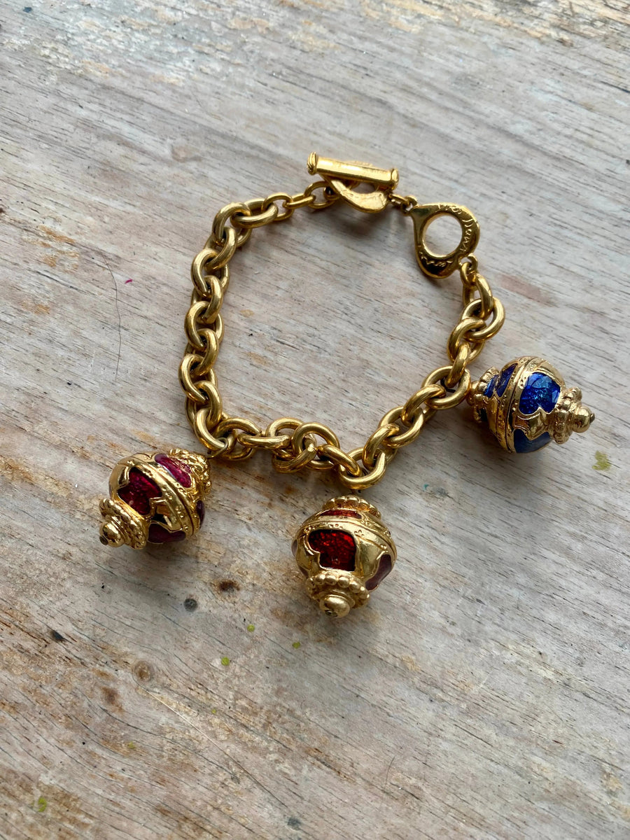Yves Saint Laurent Vintage YSL Bracelet 1980s Bracelets Jagged Metal 