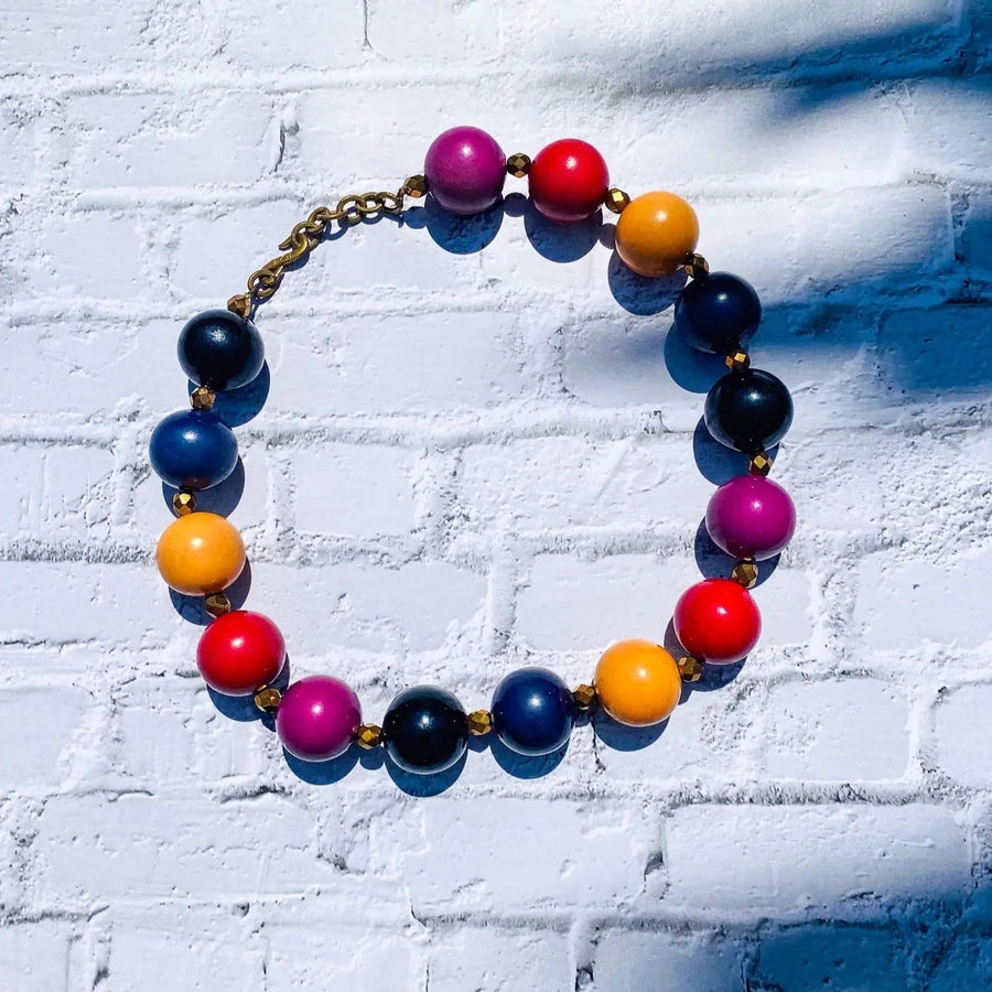 Yves Saint Laurent Vintage YSL Necklace 1980s - Roger Scemama Necklaces Jagged Metal 