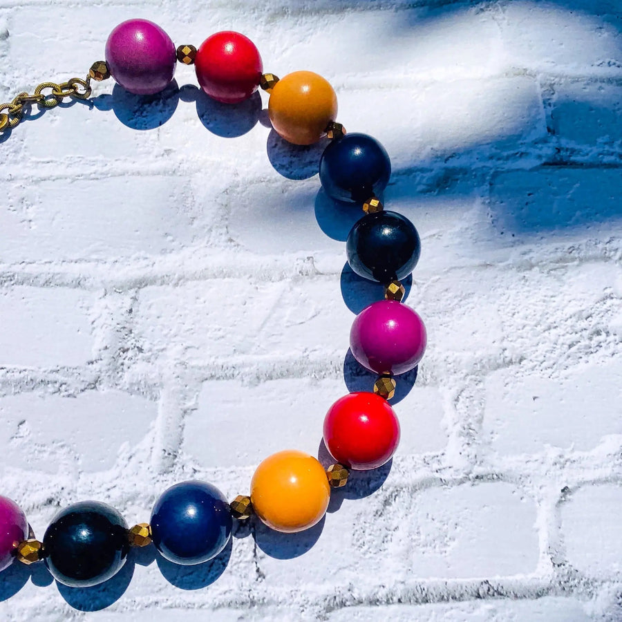 Yves Saint Laurent Vintage YSL Necklace 1980s - Roger Scemama Necklaces Jagged Metal 