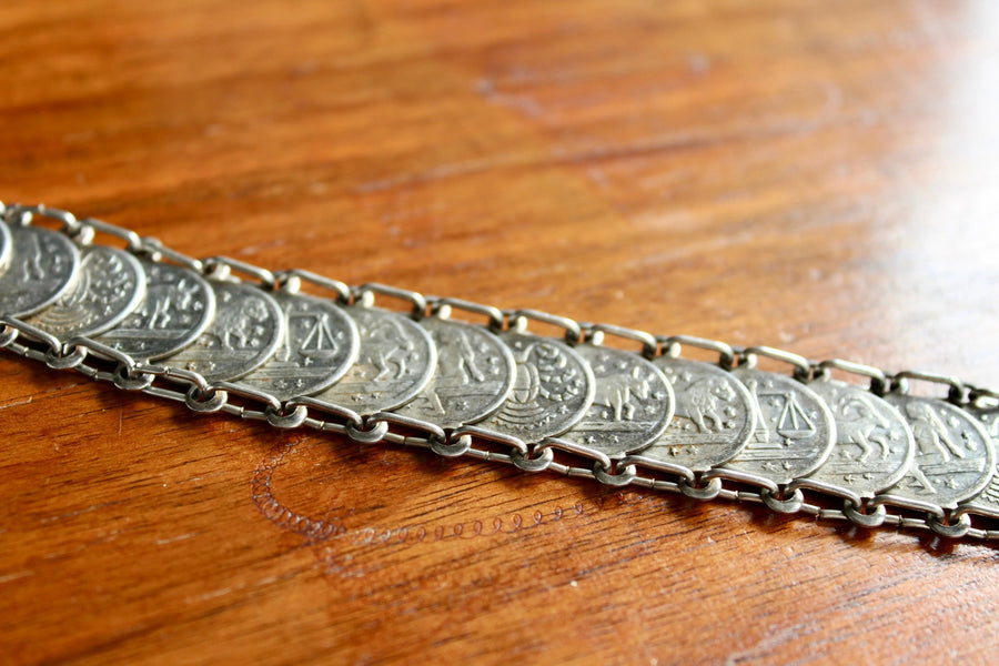 Zodiac Vintage 1970s Bracelet - Jagged Metal